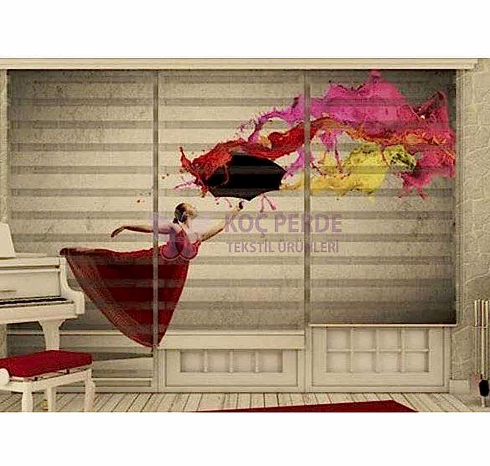 Dijital Baskı Zebra Perde 14