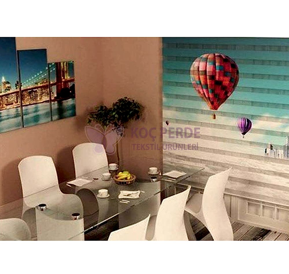 Dijital Baskı Zebra Perde 15