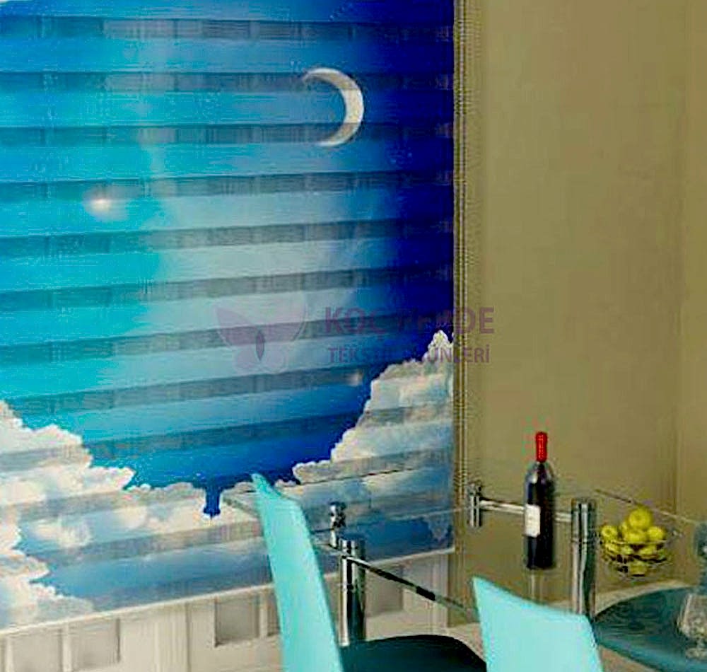 Dijital Baskı Zebra Perde 3