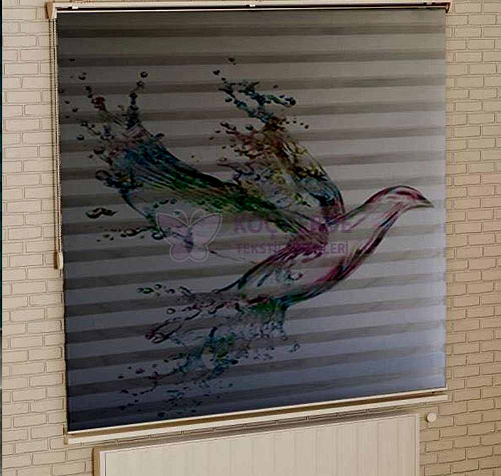 Dijital Baskı Zebra Perde 8