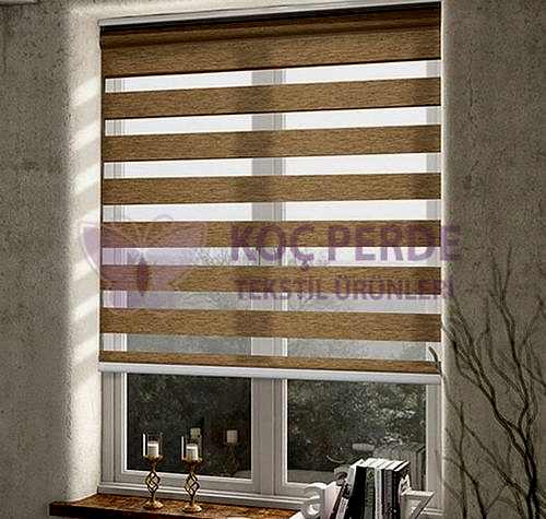 Açık Kahverengi Zebra Perde