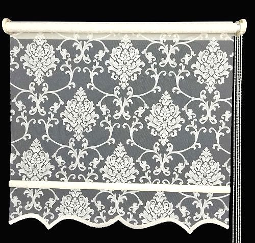 Çift Mekanizmalı Hürrem Simli Krem Tül Stor Perde