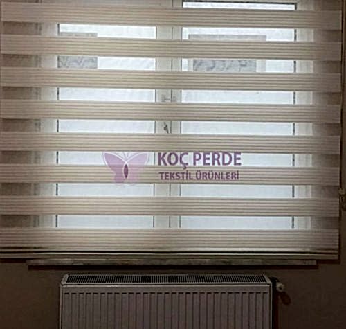 Düz Pembe Zebra Perde