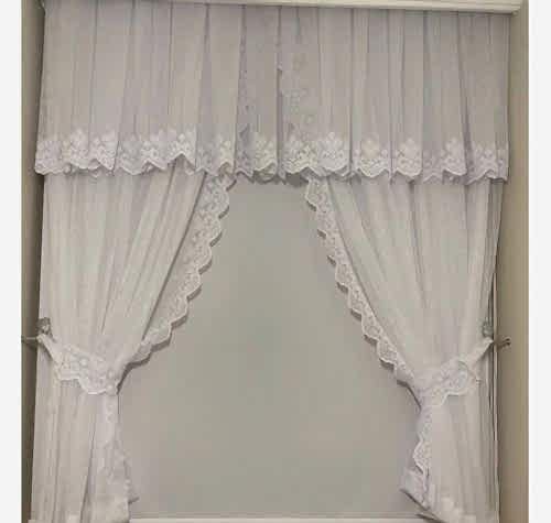 Grek Tül Perde ve Farbela