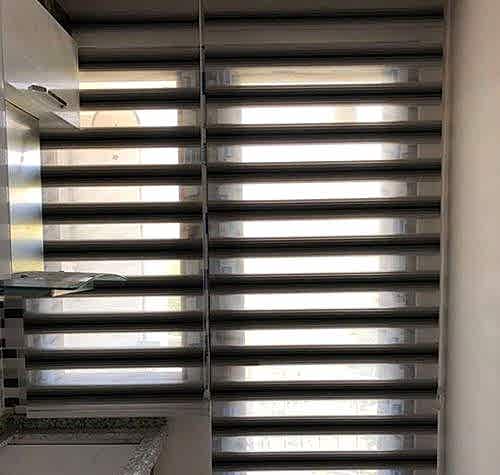 Yatay Zebra Mutfak Perdesi