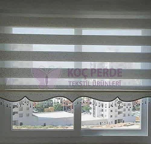 Zebra Boncuklu Perde