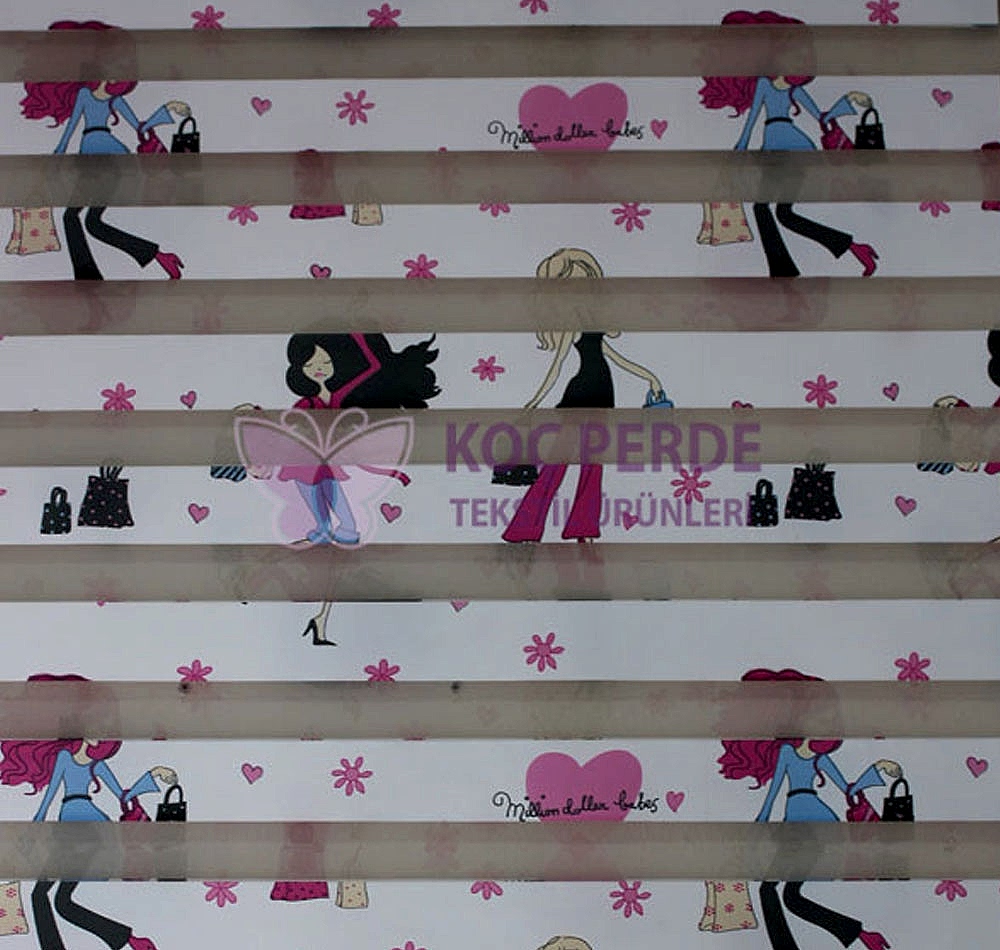 Kız Çocuğu Odası Zebra Store Perde