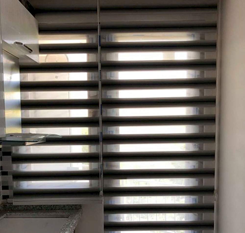 Yatay Zebra Mutfak Perdesi